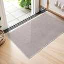 Seavish Small Area Rug, 2x3 Cotton Woven Door Rugs for Entryway, Taupe Farmhouse Boho Kitchen Rugs Non Slip Washable, Low Pile Front Door Mat Neutral Indoor Entrance Rug for Bathroom Porch Patio