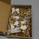 PATIKIL 1.5" Mini Star Gift Bows, 100Pcs Small Christmas Metallic Gift Wrapping Self-Adhesive Bows for Holiday Weddings Birthday Party, Matte Gold