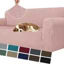 MAXIJIN Stretch Oversized Couch Covers for 3 Cushion Couch (91"-110"), 1-Piece Large Sofa Cover Slipcover Furniture Protector for Kids,Dogs (Extra Large, Diamond Pattern Dusty Pink)