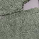 MIULEE Bathroom Rugs Sets 3 Piece Including U Shaped Toilet Rug - Soft Absorbent Bath Mats Set with Non Slip Rubber Backside, Machine Washable - Sage Green, 20"x30"+16"x24"+U 20"x24"