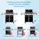 Genesis 330 Grill Parts for Weber Genesis 300 Series w/Front Control, Flavorizer Bars Heat Deflector & Burner Kit Parts for Weber Genesis E/S/EP 310 320 330 for Weber Genesis 330 Accessories