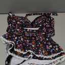 Women's 2 Piece Ruffle Bikini Sets Floral Tummy Control Skort Swimsuit Bathing Suit Beachwear (X-Large, Multicolor)