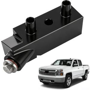 125068000 Automatic Transmission Fluid Thermal Bypass Valve Fit for GMC Sierra 1500 Yukon Tahoe Escalade GM 6L80 5.3L 6.2L 4.3L 2014-2018 Billet Aluminum, Maximize Cooler Flow & Reduce Overheating