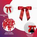 60 PCS Bows for Gift Wrapping - 3" Premium Satin Ribbon Bows Premade Twist Tie Bow for Treat Bags Cake Pop Bow for Wedding Favors Small Bows for Baby Shower Decorations