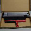 Heavy Duty Angle Broom with 58″ Long Handle, 14″ Wide Stiff Bristles for Indoor & Outdoor Sweeping, Garage, Patio, Deck, Concrete & Debris Removal