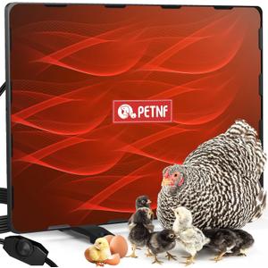 PETNF Chicken Coop Heater 140 Watts Radiant Heat Chicken Heater Energy Efficient Design Safer Than Brooder Lamps Heater for Chicken Coop, Heating Wire UL-Compliant Two Ways to Use, 11.81''x15.74'' (Light black-ChickenNestHeater)
