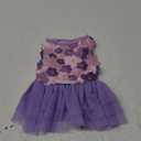 Dog Dress Harness Girl Yorkie Clothes for Small Dogs Dresses for Puppies Girls Small Tutu Dress Purple M