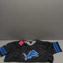 FOCO NFL Men's Officially Licensed Primary Logo Alternate Color Game Day Football V-Neck Top (XX-Large, Detroit Lions - Black)