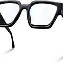livho Oversized 99% Blue Light Glasses for Woman - Rectangle Fashion Glasses for Computer, Chic Preppy Frame - Anti Eyestrain