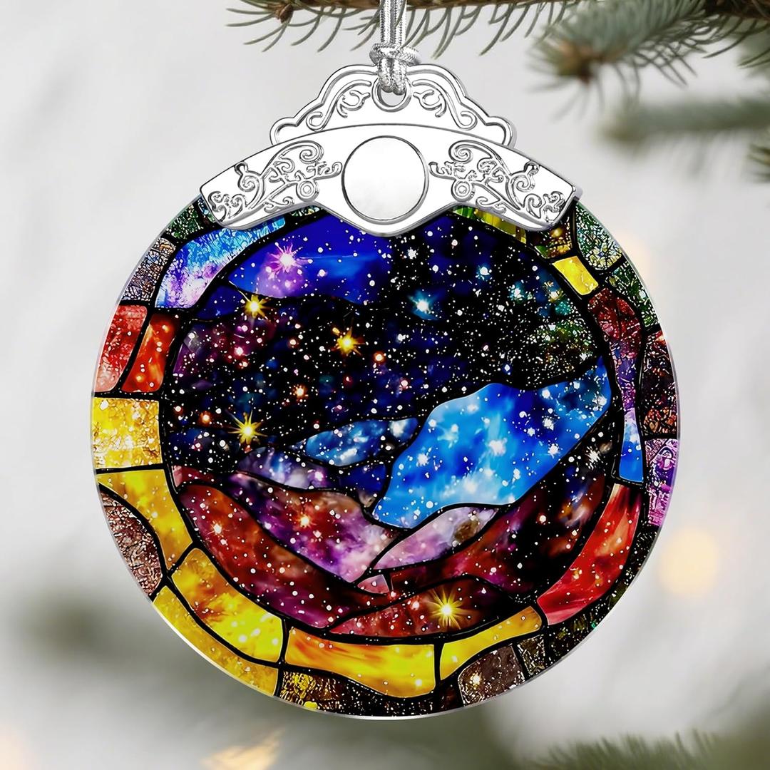 Christmas Ornaments: Christmas Tree Ornaments, Space Milky Way Holiday Decor, Stocking Stuffers, Gift Ideas, Xmas Gifts, Gifts for Space Lovers, Astronomy Lovers, Sci-Fi Fans
