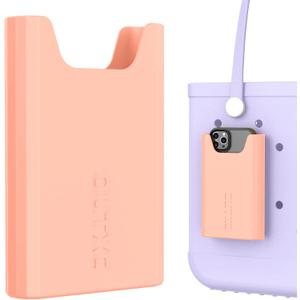 OUTXE Silicone Phone Holder Accessories for Bogg Bag, Phone Case Holder Compatible with All Bogg Bags, Peachy Beachy Cell Phone Insert for Simple Modern Beach Bag