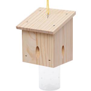 Carpenter Bee Trap for Outside - Pentroof Style Nature Hanging Wood Carpenter Bee Traps Outdoor - Best Bee Trap - Insect Traps with Removable Vault