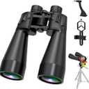 18x70 Binoculars for Adults High Powered, Large Aperture 70mm Astronomy Binoculars for Long Distance Viewing, Waterproof & Fogproof with Smartphone Adapter, Tripod Adapter, Carrying Case