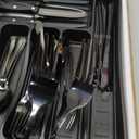 49-Piece Silverware Set with Organizer, Heavy Duty Stainless Steel Flatware Set for 8, Cutlery Utensil Sets with Steak Knives, Rust-proof, Mirror Polished, Dishwasher Safe, Heavy Duty