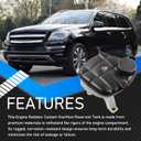 Engine Radiator Coolant Overflow Reservoir Tank With Sensor & Cap Compatible With 2006-2015 Mercedes-Benz GL320 GL350 GL450 GL500 GL550 ML350 ML450 ML500 ML550 Replaces 1645000049 603-256