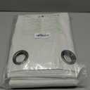 NICETOWN Natural 100% Blackout Linen Curtains 84 inch Long Burg for Living Room, 2 Panels, 52" Wide, Farmhouse Thick Completely Blackout Window Treatment Thermal Insulated Warm Drapes for Winter