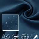 Rouen Golf Pants Men 8 Pockets Water Resistant Flat Front - 30"/32"/34" Chino Dress Pants Lightweight Stretch Casual Trousers (40W x 32L, Blue Indigo)