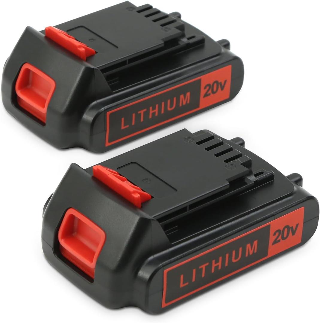 4.0Ah Lithium Replacement Battery Compatible with Black and Decker 20V Max LBXR20 LBX20 LBX4020, Extended Runtime for Cordless Power Tools - 2 Packs (Non-OEM)
