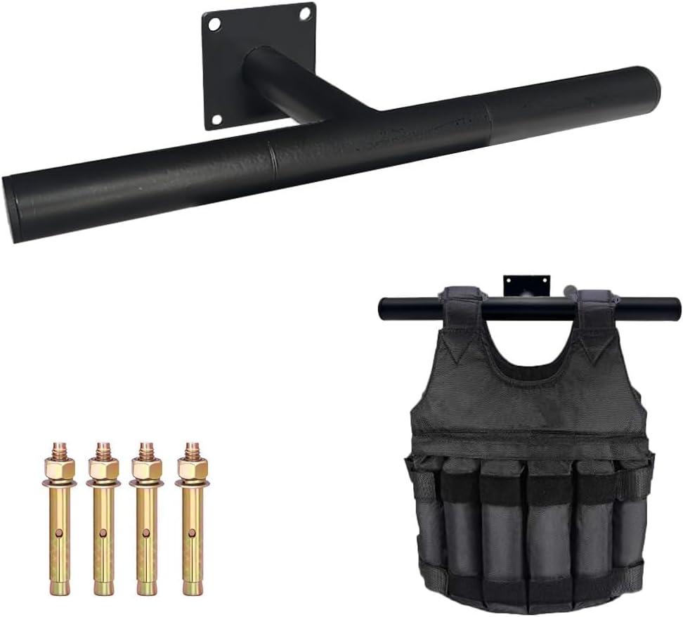 Heavy Duty Weight Vest Hanger Wall Mount, Police Gear Rack, Body Armor Hanger, Tactical Plate Carrier Accessories for Backpack Gym Home Workout (100lb Load)