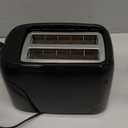 OVENTE Electric Toaster Machine with 6-Shade Browning Selector Setting, Compact Design and Removable Crumb Tray, 700W Power Perfect for Toasting Bread, Thin Bagels and Waffles (Black)