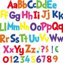 Tenare 134 Pieces 5 Inch Bulletin Board Letters Alphabet Numbers Combo Set Letter Cutouts for End of Year Students Gifts Bulletin Board Display Home Decor(Solid Rainbow Color)