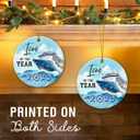 3 x Cruise Ship Christmas Ornament 2025 - Travel Christmas Ornaments, Gifts for Cruise Lovers, Travelers, Women, Men, Ceramic Vacation Ornaments for Family, Friends - Nautical Adventure Decor