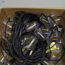 Brightever LED Outdoor String Lights 100FT Patio Lights with 52 Shatterproof ST38 Vintage Edison Bulbs, Outside Hanging Light Waterproof for Porch, Deck, Garden, Backyard, Balcony, Dimmable 2700K (100FT-Warm White, Black Wire)