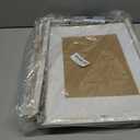 SESEAT 11x14 Frames Pack of 4,Display Pictures 8x10 with Mat or 11x14 Without Mat,Wall Mounting, Distressed White