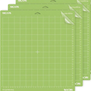 Standard Grip Cutting Mat for Cricut Maker 3/Maker/Explore 3/Air 2/Air/One (12x12 inch,3pack) Adhesive&Sticky Non-Slip Flexible Square Gridded Cut Mats Replacement Accessories Mats Vinyl Craft