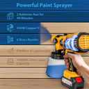 Paint Sprayer, High-Efficiency Electric Spray Paint Gun with 2x4.0Ah Batteries, Easy to Clean & Use, 3 Spray Patterns for Furniture, Walls, Fences, DIY Projects