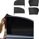 Car Window Shade for BabyTruck Window Shades with UV Protection Breathable Mesh for Camping & Travel, Universal Fit Most Sedans, Trucks, SUVs (Front & Rear Window, 4 Pcs)