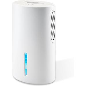 Small Dehumidifier for Bedroom up to 1000 Sq.Ft with Drain Hose, 68 OZ, Auto Shut-Off, Mini Dehumidifier with 7 Color ambient Lights for Bathroom, Basement, Closet, Garage, RV