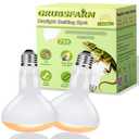 GRUBSFARM 75W UVA Reptile Heat Lamp Bulbs, Basking Spot Light for Bearded Dragon, Lizard, Tortoise, Chicks & Amphibians – Simulated Sunlight, Daylight Bulb for Aquariums & Tanks | 2 Pack, 2.5 Inch only one