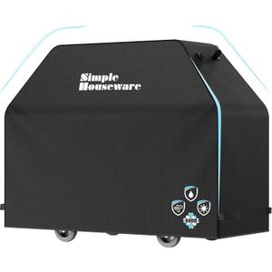 Simple Houseware 60 in. Heavy-Duty BBQ Gas Grill Cover, 600D Polyester Waterproof, Weather-Resistant