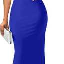 YMDUCH Women's Elegant Sleeveless Off Shoulder Bodycon Long Formal Party Evening Dress, XXL