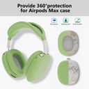 Cover Compatible with AirPods Max, Apple AirPod Max Ear Pad, Ear Cups and Headband Cover 3 in 1, Anti-Scratch Soft Silicone Headphone Accessories, Blue