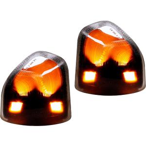 68302828AA 68302829AA Left and Right LED Side Mirror Turn Signal Light Replacement for 2010-2018 Dodge Ram 1500 2500 3500 4500 5500, 2 Pcs (Smoked Cover Lens)