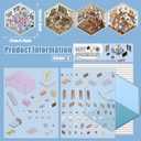 8 x DIY 3D House Stickers, 4 Set Fun DIY Stickers Scene Make Your Own Warm Home, Supermarket, Coffee Shop, Music Bar, Cute 3D Cartoon Scene Sticker for Adult Kids Relief Stress Pass The Time (SY1.0), 20*15*1cm