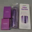 Aquasonic Vibe Series Ultra-Whitening Toothbrush  ADA Accepted Electric Toothbrush - 8 Brush Heads & Travel Case  40,000 VPM Motor & Wireless Charging - 4 Modes w Smart Timer  Satin Violet