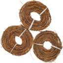 DIY Crafts Natural Grapevine Twig Garland Wreaths Decor 15-Feet for Wedding House Holiday Door Wall Decor (3PCS Green)