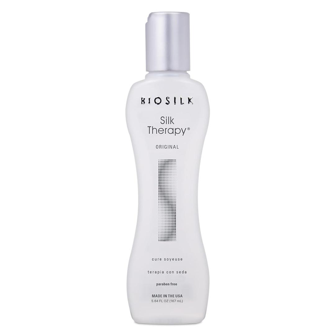 BioSilk Silk Therapy Original, Reconstructing Treatment For Adding Shine & Helping Prevent Split Ends, Sulfate, Paraben, & Cruelty-Free, 5.64 Oz