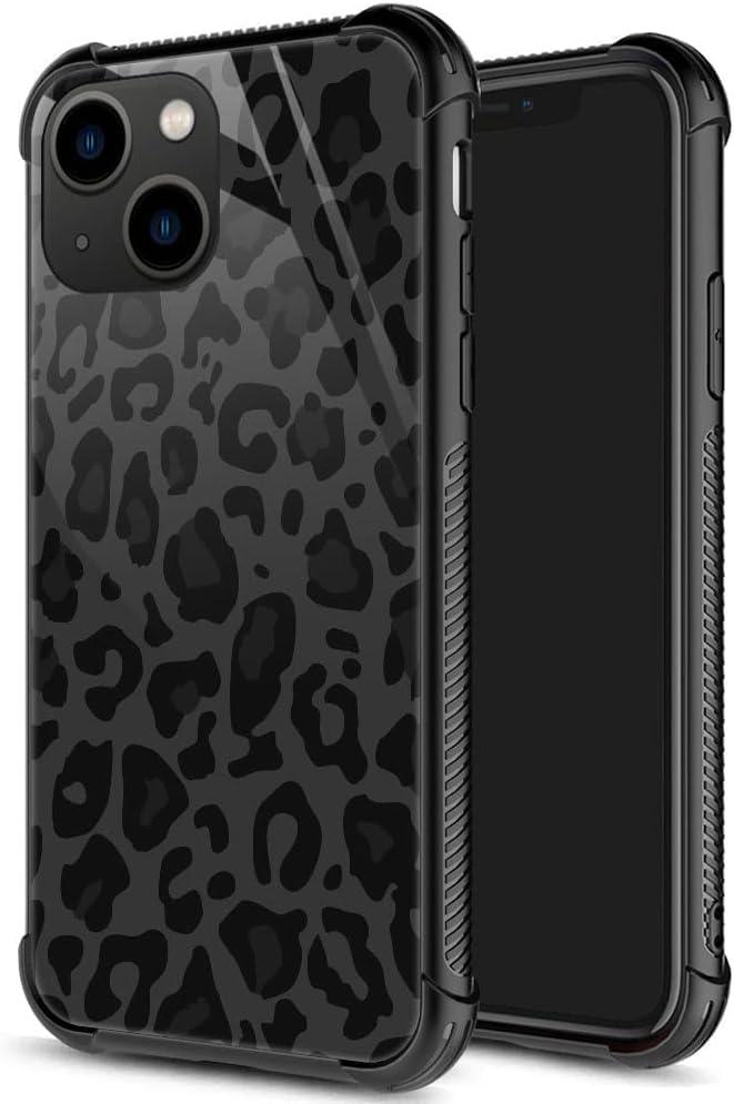 ZHEGAILIAN for iPhone 15 Pro Case, Military-Grade Protection, All-Around Shockproof Corners, Anti-Scratch Phone Case for iPhone 15 Pro - Black Grey Leopard