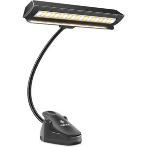 Vekkia Rechargeable Music Stand Light - Clip - on for Musicians' Piano, 9 - Level Dimmable, Portable, USB - C, for Piano, Orchestra, Podium, Easel