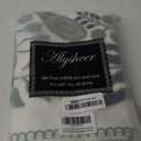 Alysheer Floral Embroidered Summer Decorative Throw Pillow Covers 20"x 20" Set of 2, Farmhouse Cottage Navy Blue Green Flowers Leaves Knit Pattern Cotton Canvas Cushion Case for Couch Bed Living Room