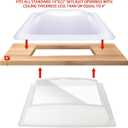 RV Skylight Replacement Bundle,18" x 26" RV Shower Skylight Cover Outer Dome Fit 14" x 22" Openings for Camper Motorhome Bathroom,Inner Dome with Window 14" x 22"+Polyurethane Adhesive Sealant,White
