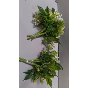 Rinlong Baby's Breath Bridesmaid Bouquet for Wedding, Prom, Homecoming
White Green Silk Bridal Bouquet, Destination Friendly 2 Pieces