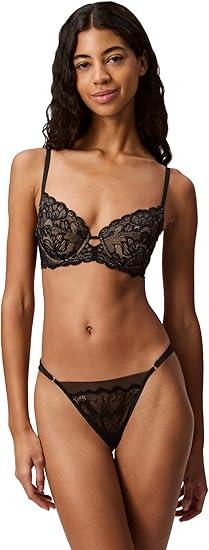 Calvin Klein Women's Seductive Comfort Full Coverage Unlined Bra, Black, 36B