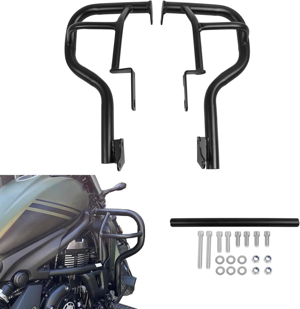 CHIFUN Engine Guard Crash Bars for Kawasaki Vulcan S 650 VN650 EN650 2015-2025, 1 1/4'' Fat Steel Motorcycle Highway Frame Protection Bars