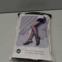 EXQUISLIFE Fleece Lined Tights Sheer Women - Fake Translucent Warm Pantyhose Leggings Sheer Thick Tights, for Winter (Medium, Black+coffee)