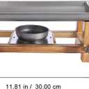 Cabilock Non-Stick Barbecue Tray 11.81X5.51X3.93In Portable Japanese Style Grill Pan for Indoor Outdoor Multifunctional Use Easy Clean